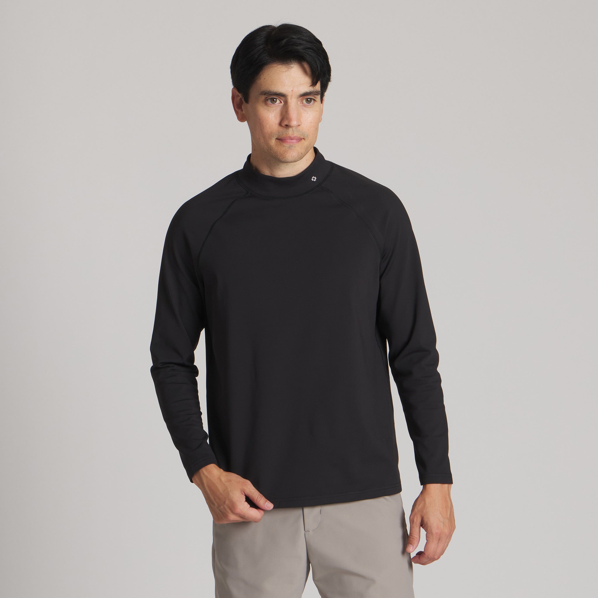 Men's Performance Mock Neck | The Apex Long Sleeve Mock by Mentfore