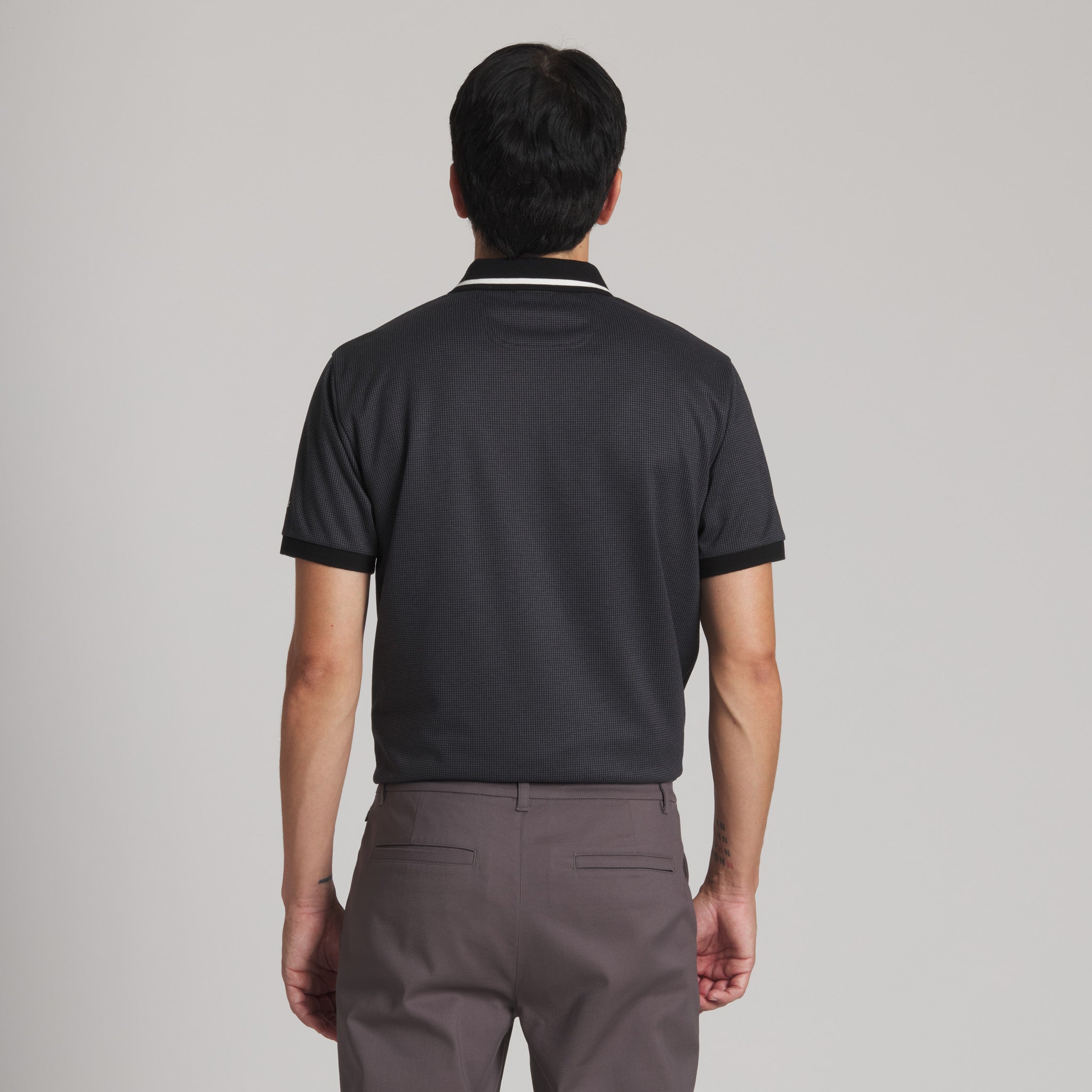The Executive Polo#Color_Black/Gray