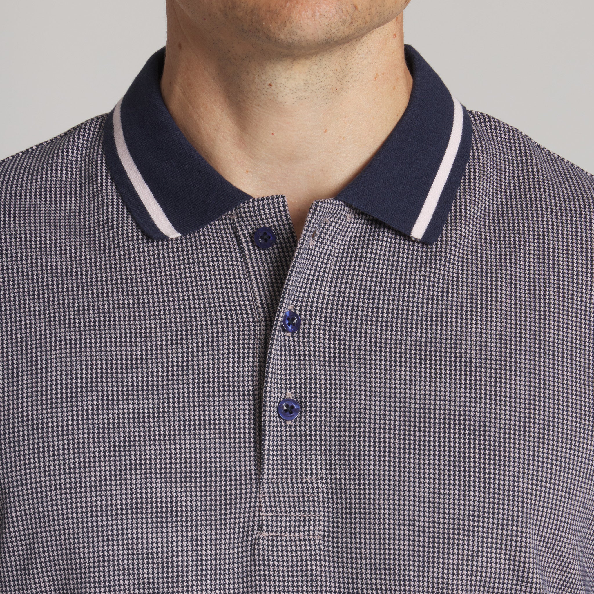 The Executive Polo#Color_Pink/Navy