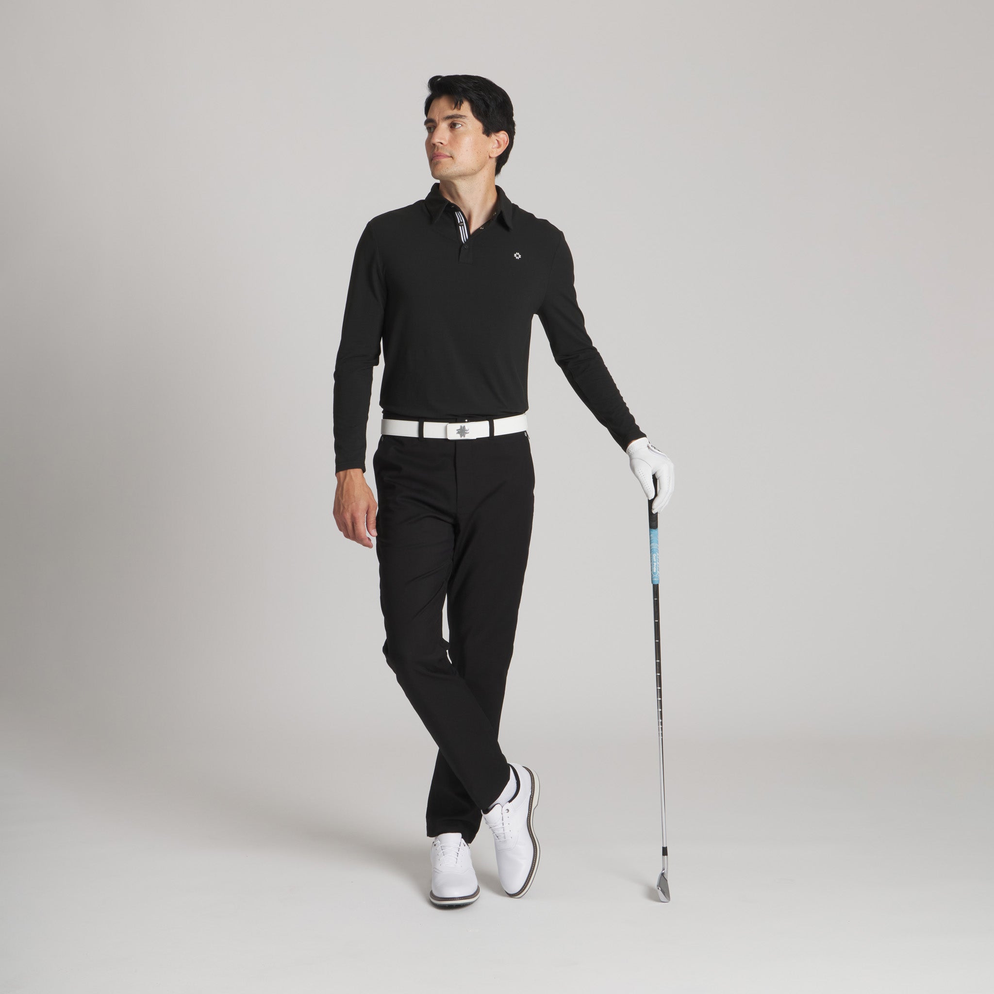 The Momentum LS Polo#Color_Black