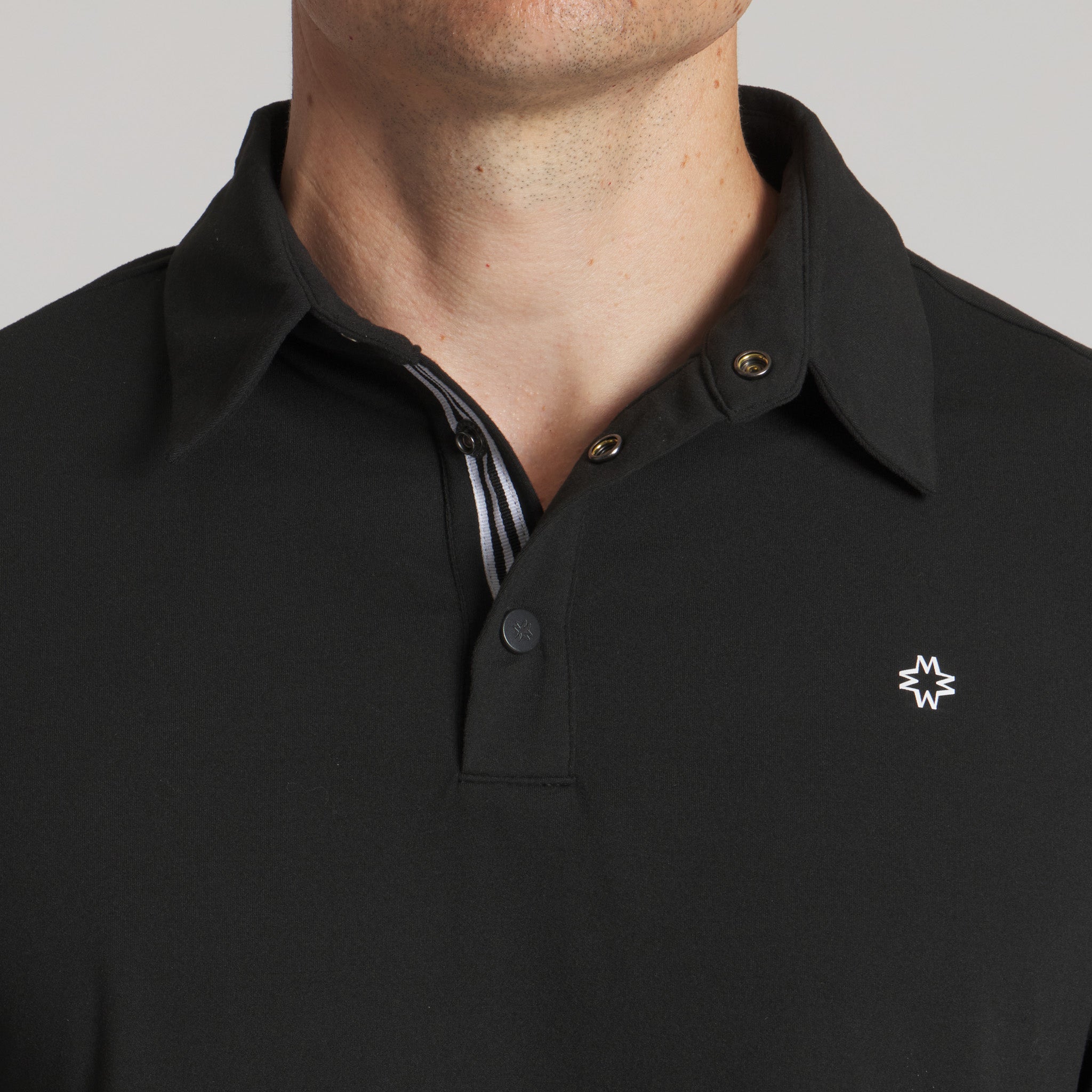 The Momentum LS Polo#Color_Black
