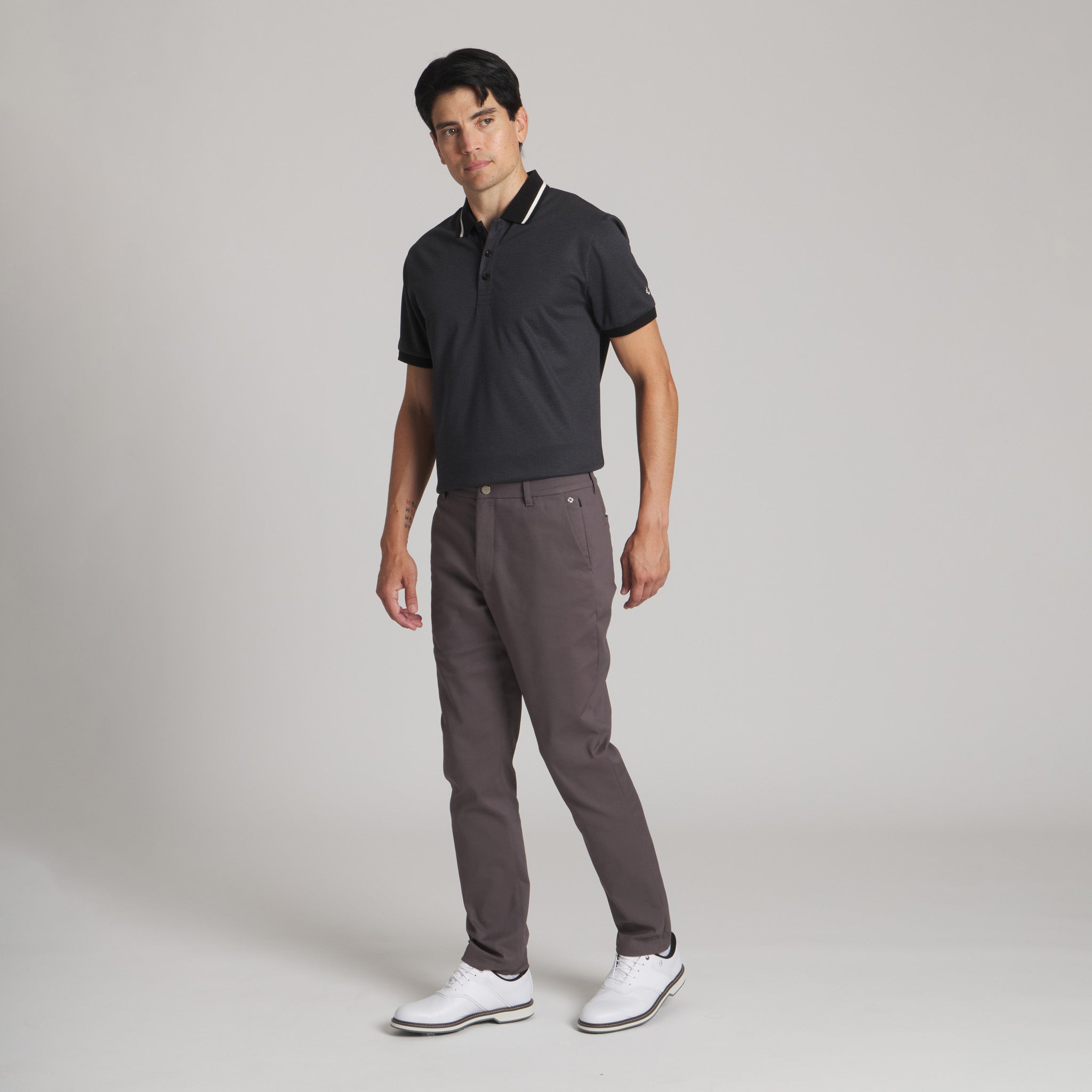 The Executive Polo#Color_Black/Gray