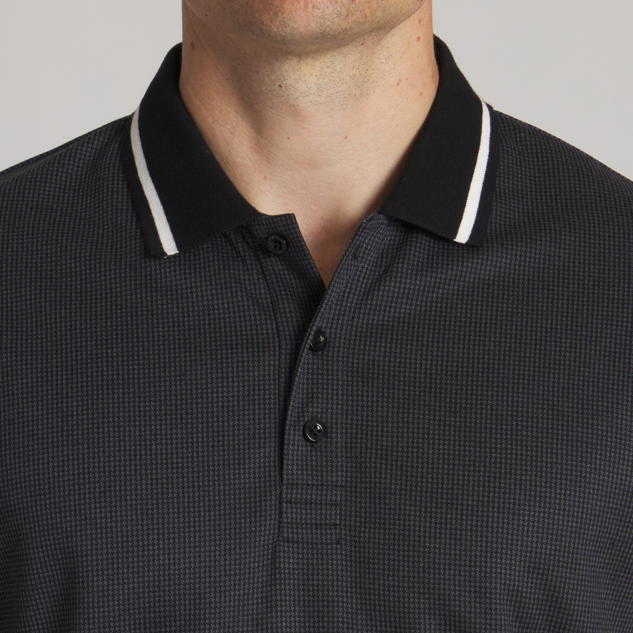 The Executive Polo#Color_Black/Gray