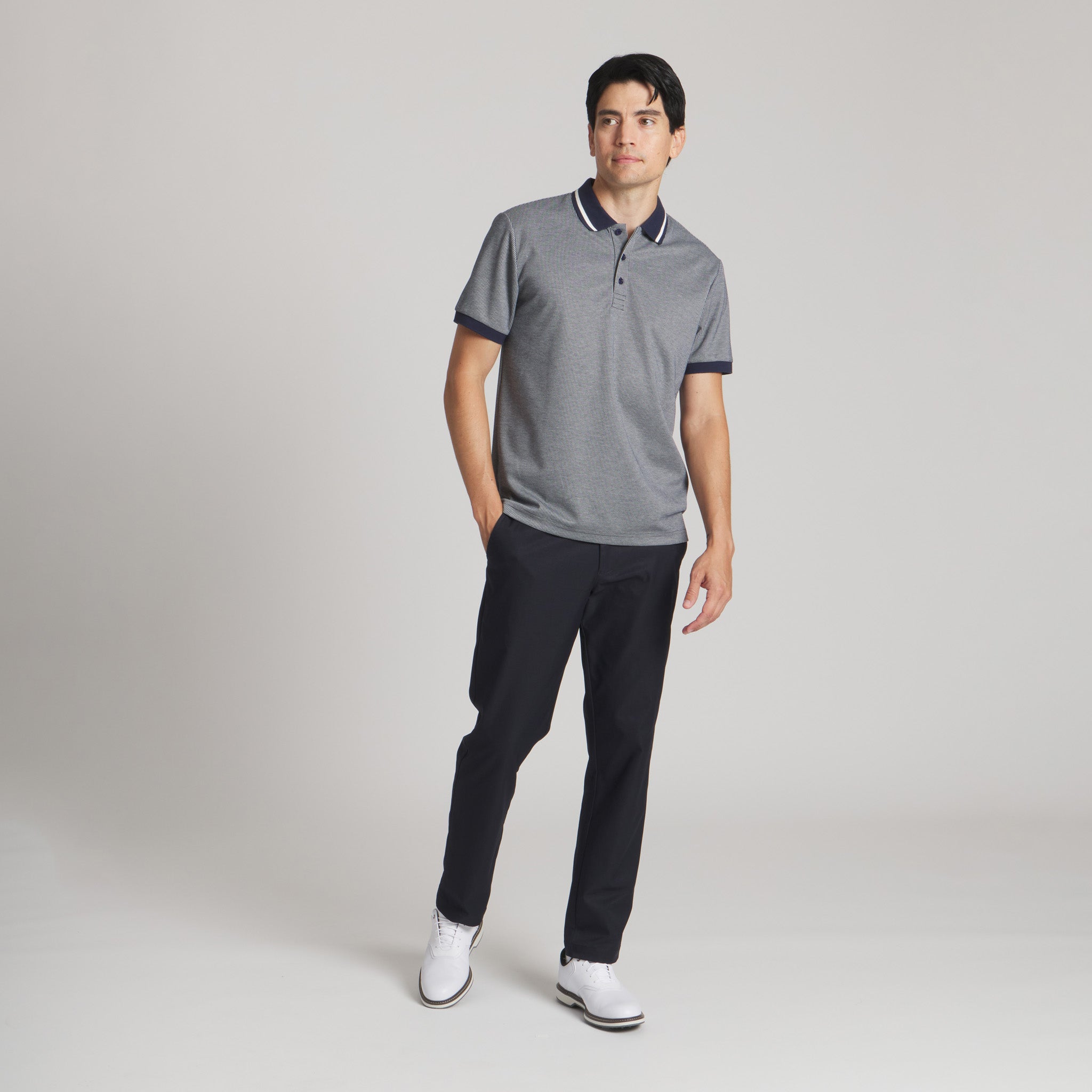 The Executive Polo#Color_Navy/White